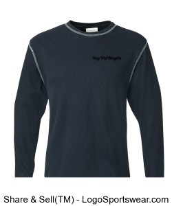 J America Adult Vintage Long Sleeve Thermal T-Shirt Design Zoom
