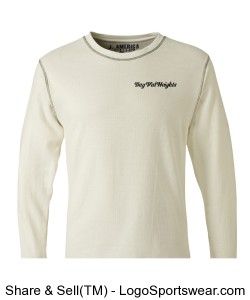 J America Adult Vintage Long Sleeve Thermal T-Shirt Design Zoom